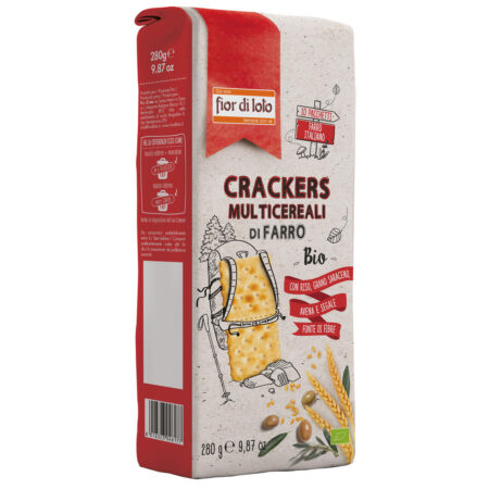 Crackers multicereali di farro Fior di Loto  (280 gr.)