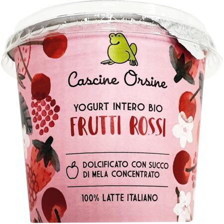 Yogurt intero con frutti rossi a pezzi Cascine orsine